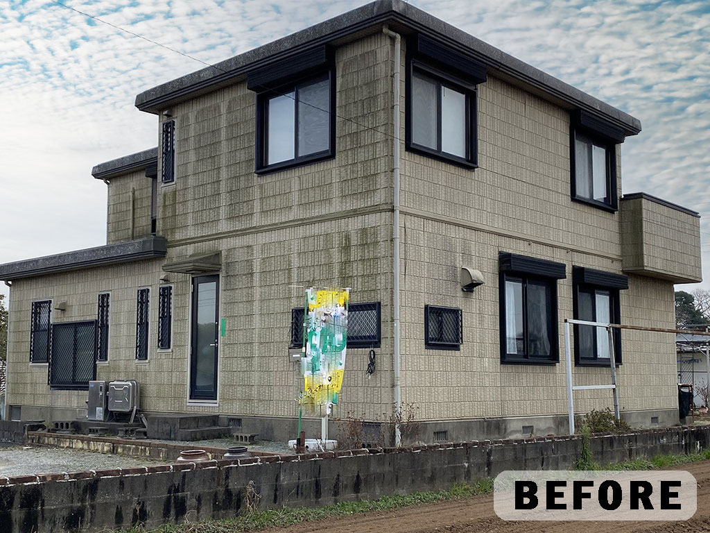 Ｏ様邸　外壁塗装工事　R3年4月竣工　BEFORE